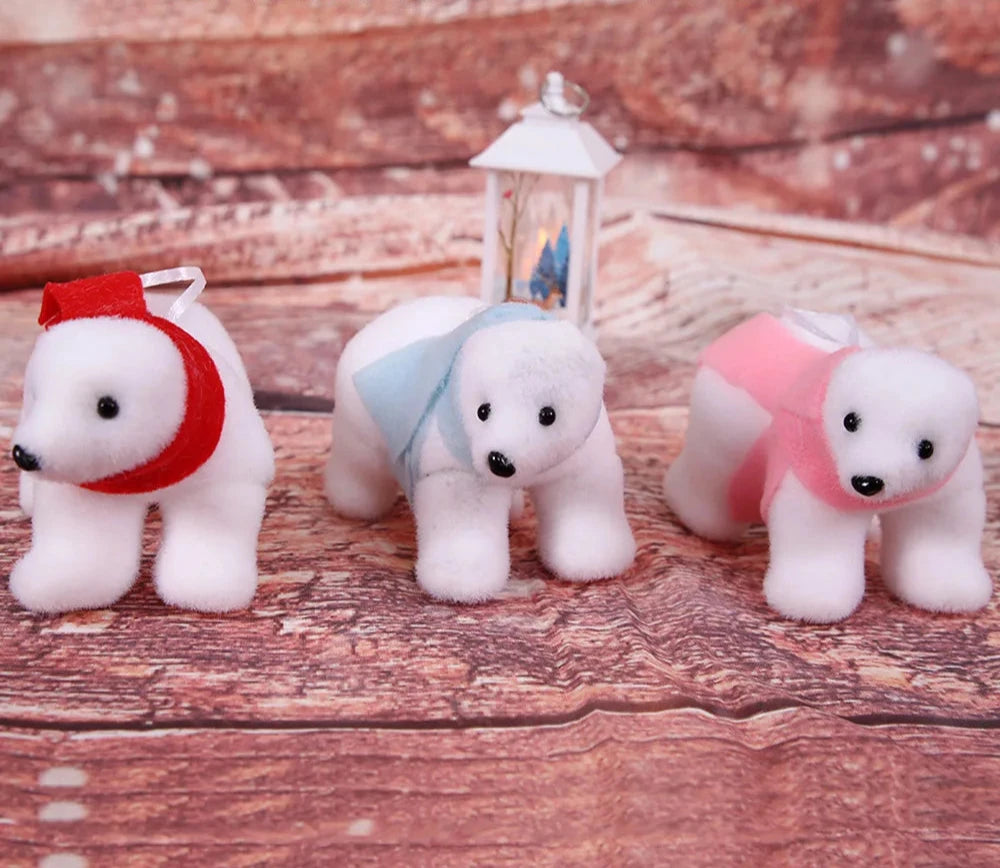 Pendentif Ours de Noël - Décoration Festive en Mousse (5 modèles)