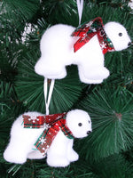 Pendentif Ours de Noël - Décoration Festive en Mousse (5 modèles) - Vignette | La Paroissienne