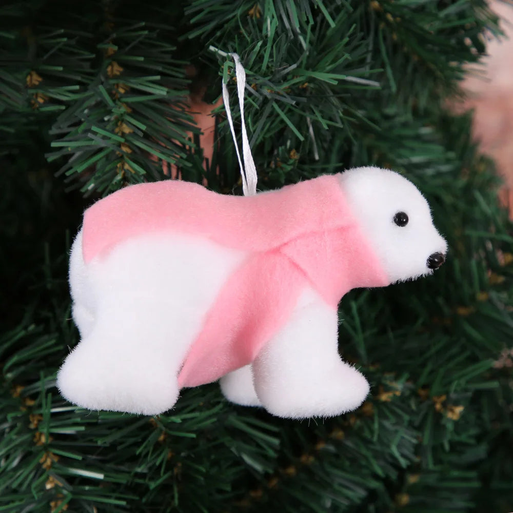 Pendentif Ours de Noël - Décoration Festive en Mousse (5 modèles)