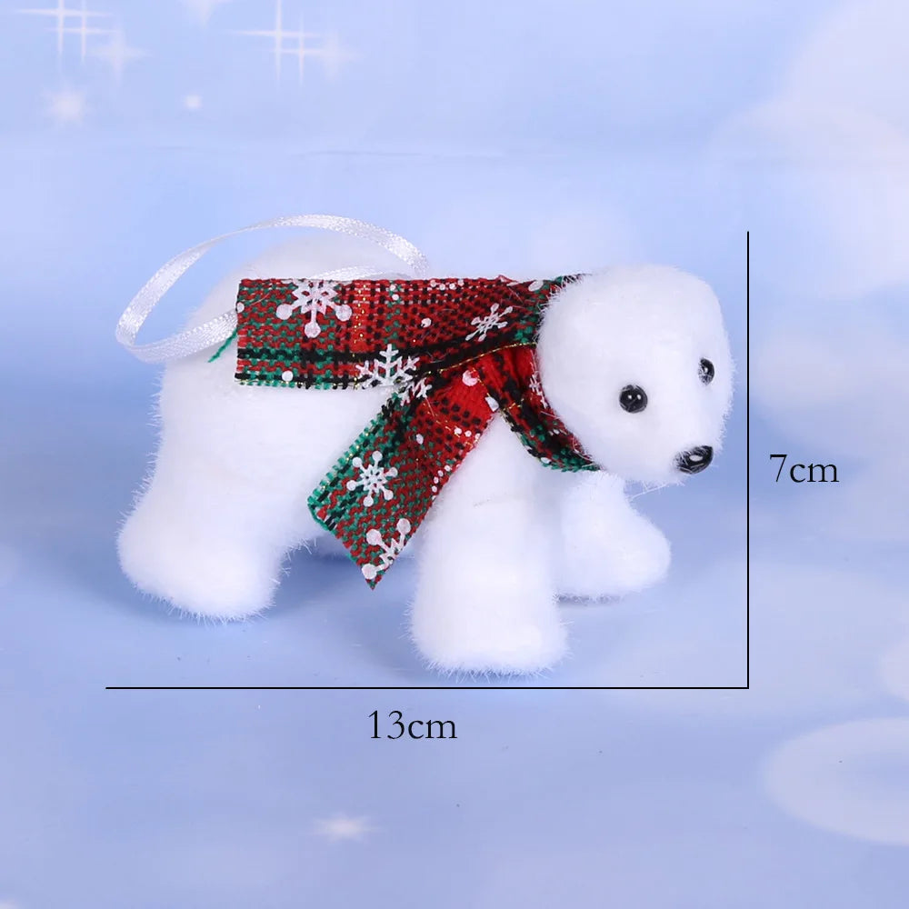 Pendentif Ours de Noël - Décoration Festive en Mousse (5 modèles)
