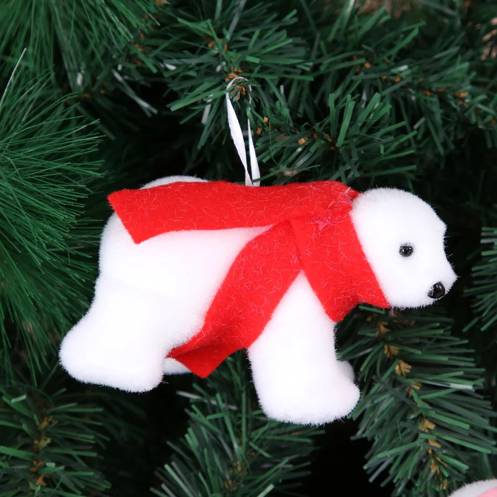 Pendentif Ours de Noël - Décoration Festive en Mousse (5 modèles)