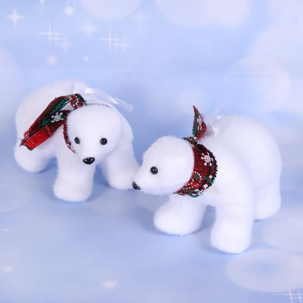 Pendentif Ours de Noël - Décoration Festive en Mousse (5 modèles)