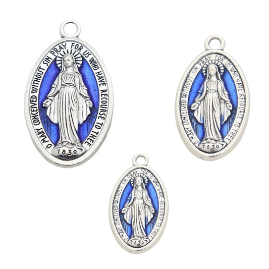 Pendentifs Vierge Marie - Lot de 10 Pièces pour DIY Chapelet