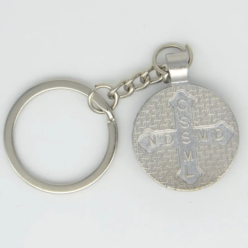 Porte-Clés Médaille Saint Benoît - Bijou Religieux