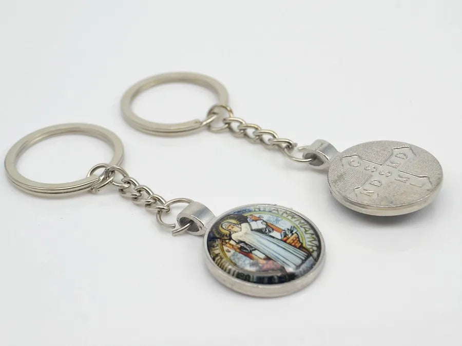 Porte-Clés Médaille Saint Benoît - Bijou Religieux