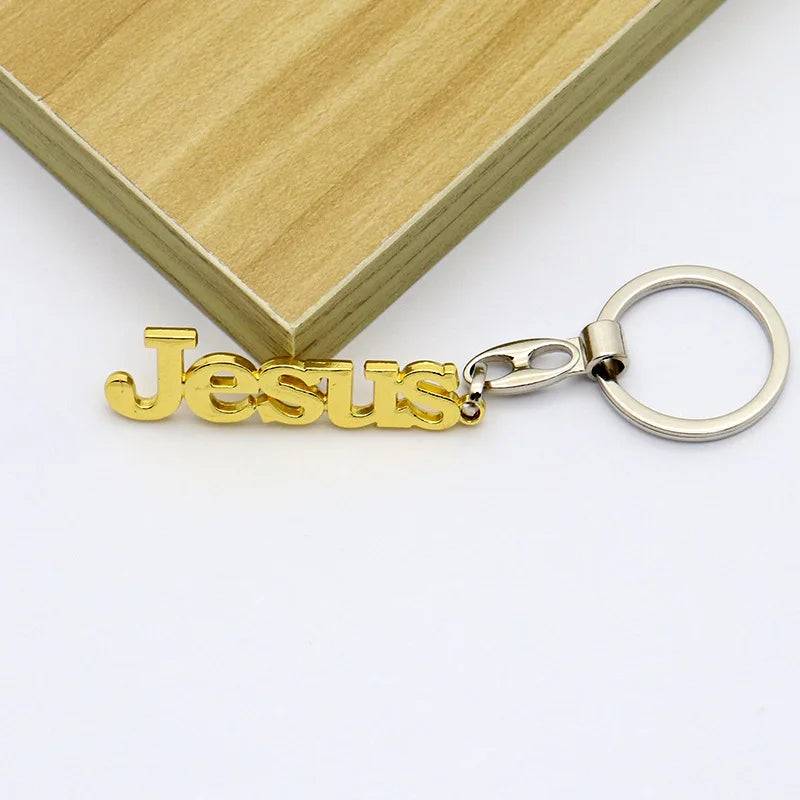 Porte-clés "JESUS" en Métal - 5 Coloris Disponibles