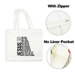 Sac Tote en Toile - "Jesus Is My God" - Sac Éco et Pliable - Vignette | La Paroissienne