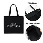 Sac Tote en Toile - "Jesus everything" - Sac Éco et Pliable - Vignette | La Paroissienne