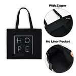 Sac Tote en Toile - "HOPE" - Sac Éco et Pliable - Vignette | La Paroissienne