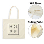 Sac Tote en Toile - "HOPE" - Sac Éco et Pliable - Vignette | La Paroissienne