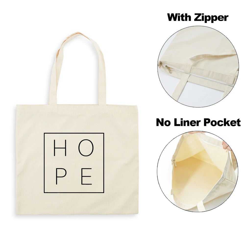 Sac Tote en Toile - "Jesus Is My God" - Sac Éco et Pliable