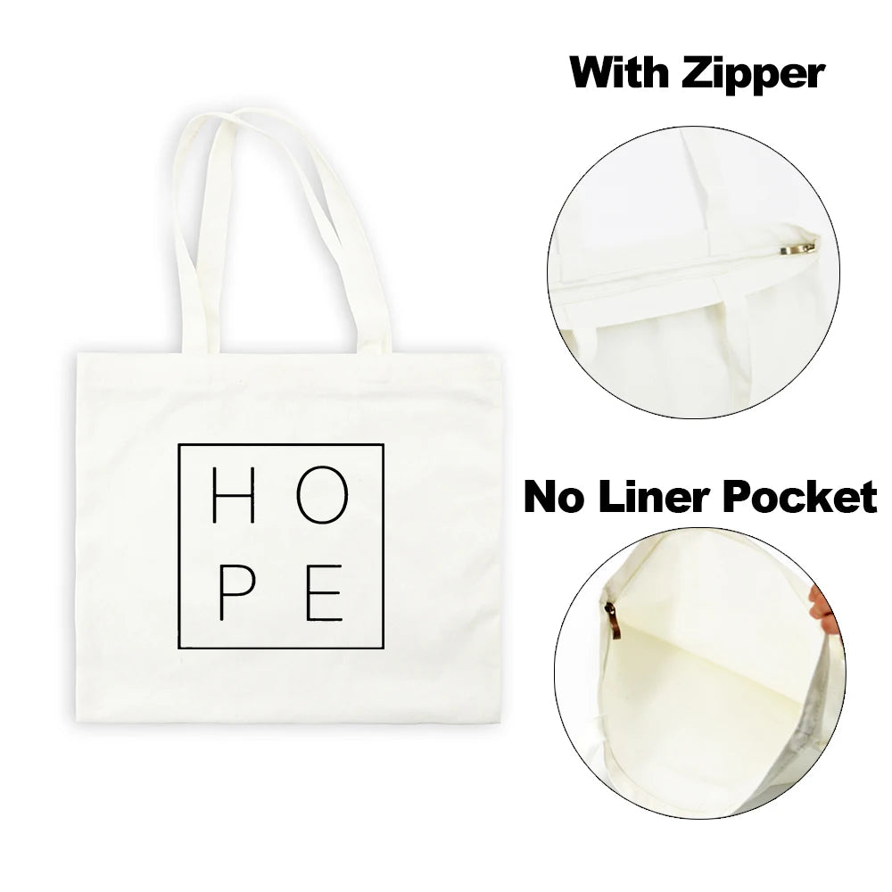 Sac Tote en Toile - "Jesus Is My God" - Sac Éco et Pliable
