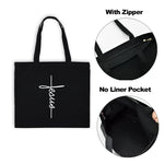 Sac Tote en Toile - "Jesus" - Sac Éco et Pliable - Vignette | La Paroissienne