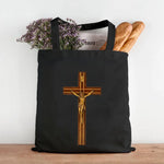 Sac Éco en Toile avec Croix Chrétienne - Vignette | La Paroissienne