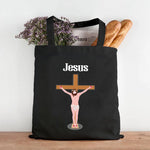 Sac Éco en Toile avec Croix Chrétienne - Vignette | La Paroissienne