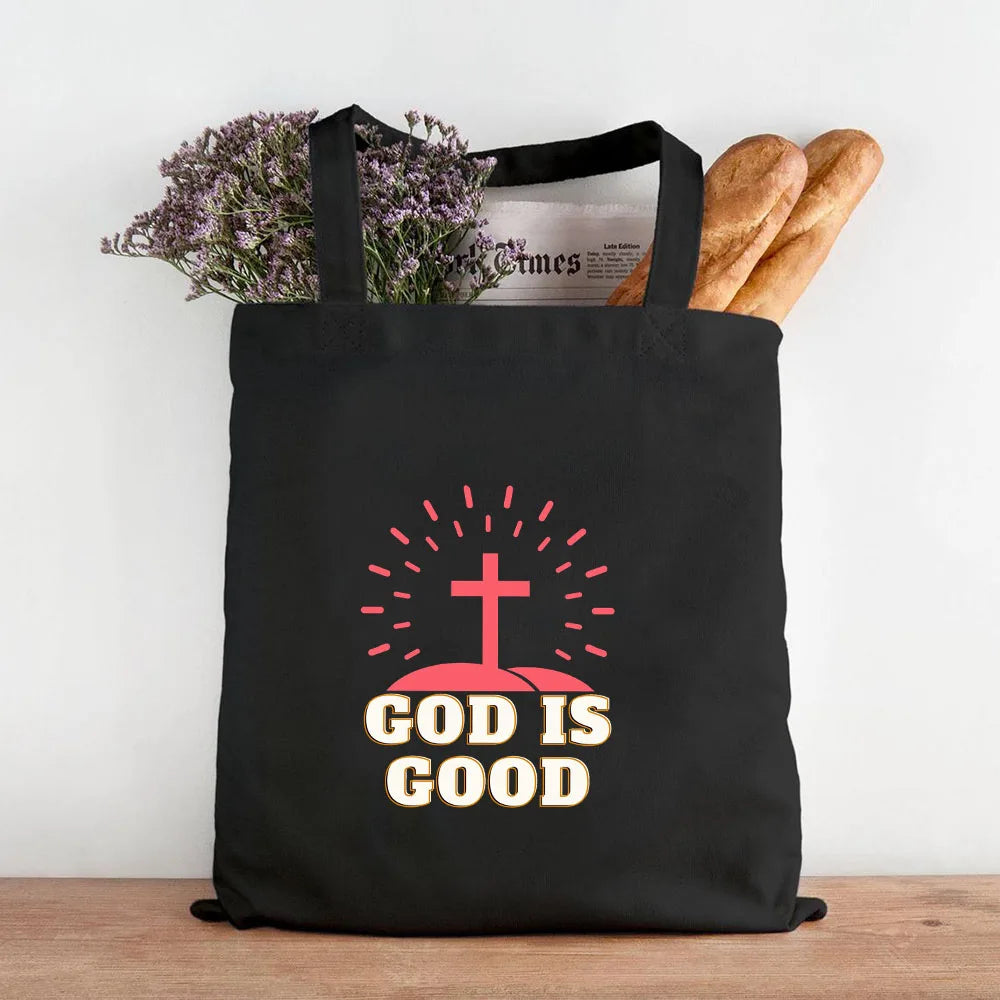50066661245194Sac Éco en Toile avec Croix Chrétienne