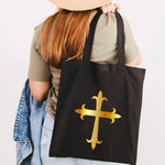 Sac Éco en Toile avec Croix Chrétienne - Vignette | La Paroissienne
