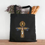 Sac Éco en Toile avec Croix Chrétienne - Vignette | La Paroissienne