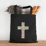 Sac Éco en Toile avec Croix Chrétienne - Vignette | La Paroissienne