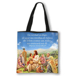 Sac Cabas avec Impression prières catholiques en Espagnol - "Dios Está Conmigo" - Vignette | La Paroissienne