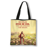 Sac Cabas avec Impression prières catholiques en Espagnol - "Dios Está Conmigo" - Vignette | La Paroissienne