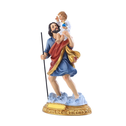 Statue de Saint Joseph portant l'Enfant Jésus