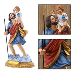 Statue de Saint Joseph portant l'Enfant Jésus - Vignette | La Paroissienne