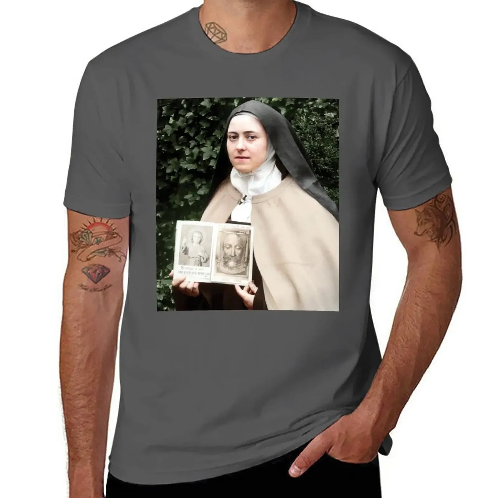 T-Shirt Sainte Thérèse - Vêtements Chrétiens pour Hommes