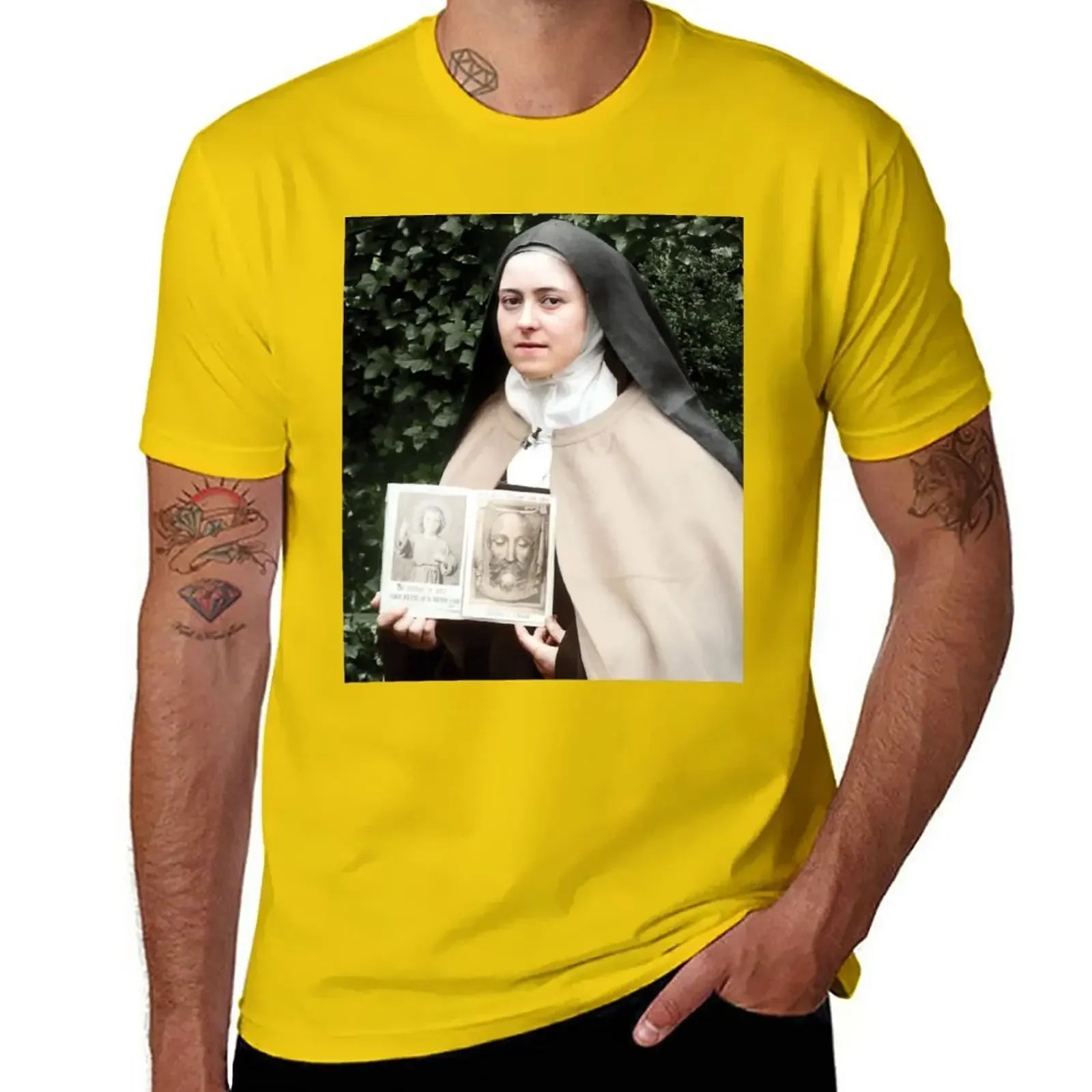 T-Shirt Sainte Thérèse - Vêtements Chrétiens pour Hommes